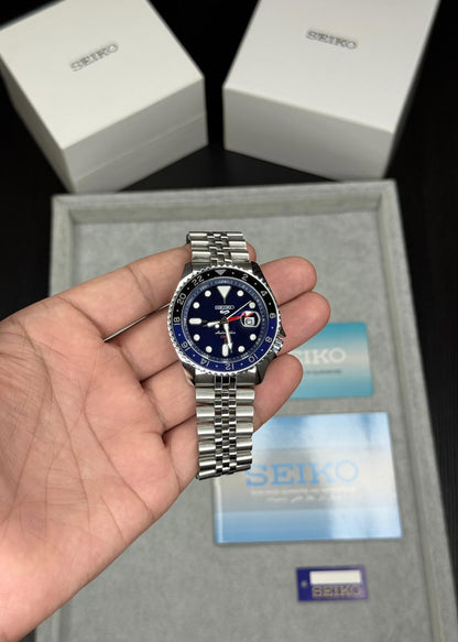Seiko Ocean Blue GMT Automatic Steel Watch